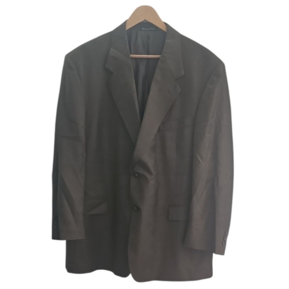 Daniel Gray 100% Wool Blazer Men 46R Gray Business Travel Sport Coat Office wear